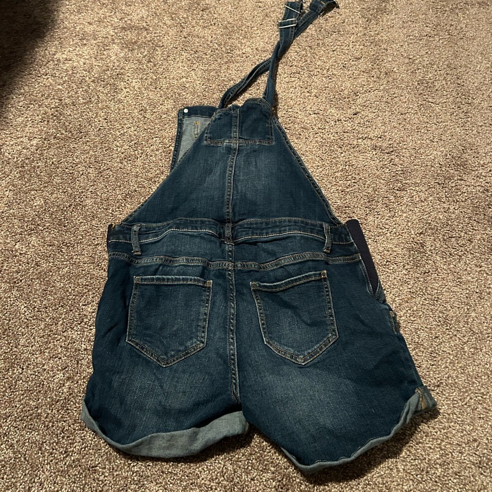 Indigo Blue Maternity Denim Overalls - Picture 4 of 5
